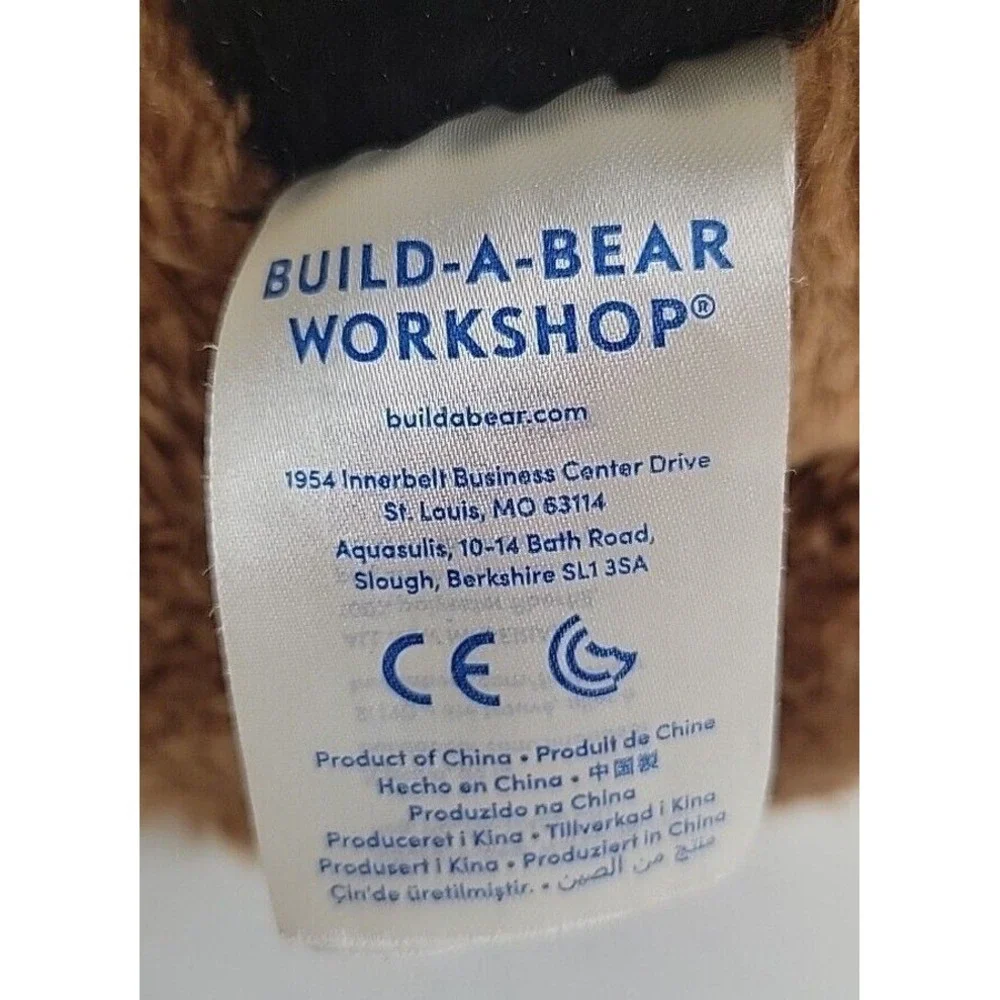 Build-A-Bear Plush German Shepherd Puppy Dog Stuffed Animal Brown Black BAB